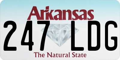 AR license plate 247LDG