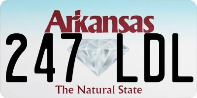 AR license plate 247LDL