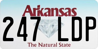 AR license plate 247LDP