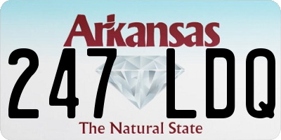 AR license plate 247LDQ