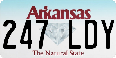 AR license plate 247LDY