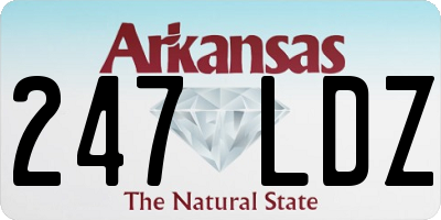 AR license plate 247LDZ