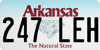 AR license plate 247LEH