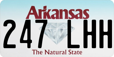 AR license plate 247LHH