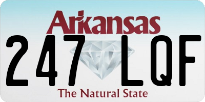 AR license plate 247LQF