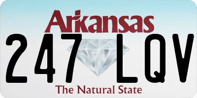 AR license plate 247LQV