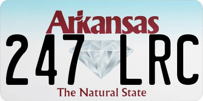 AR license plate 247LRC