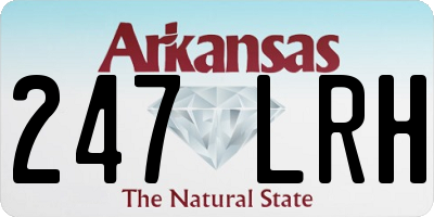 AR license plate 247LRH