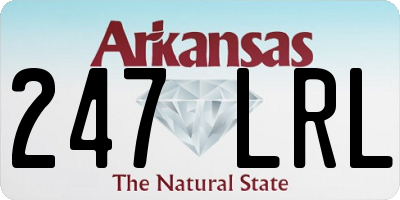AR license plate 247LRL