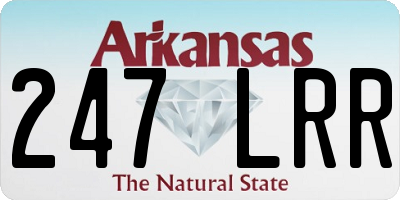 AR license plate 247LRR
