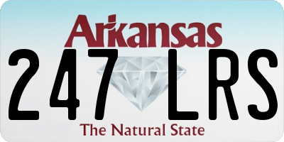 AR license plate 247LRS