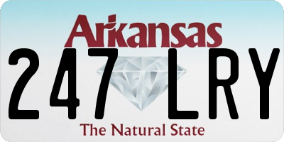 AR license plate 247LRY