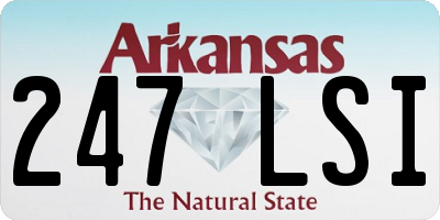 AR license plate 247LSI