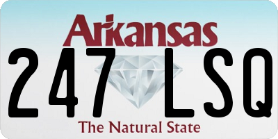 AR license plate 247LSQ