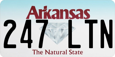 AR license plate 247LTN
