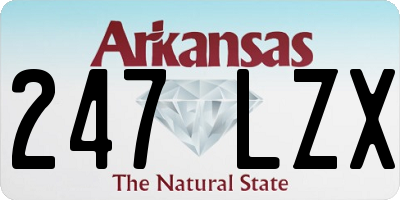AR license plate 247LZX