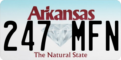 AR license plate 247MFN