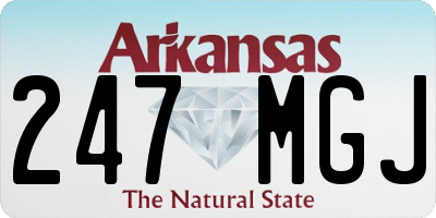 AR license plate 247MGJ
