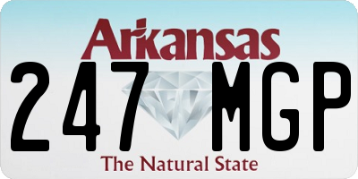AR license plate 247MGP