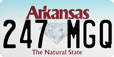 AR license plate 247MGQ