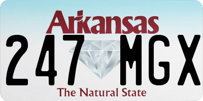 AR license plate 247MGX