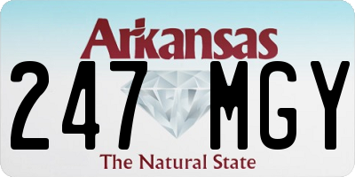 AR license plate 247MGY