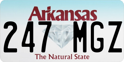 AR license plate 247MGZ