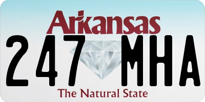 AR license plate 247MHA