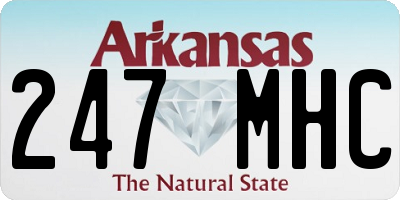 AR license plate 247MHC