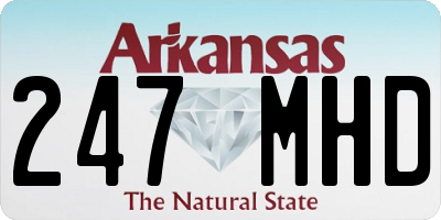 AR license plate 247MHD