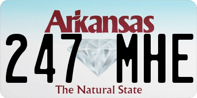 AR license plate 247MHE