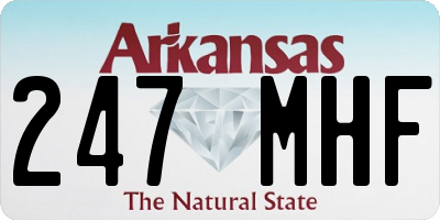 AR license plate 247MHF