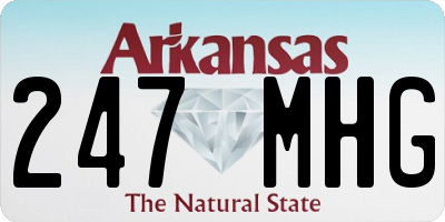 AR license plate 247MHG