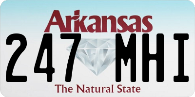 AR license plate 247MHI