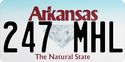 AR license plate 247MHL