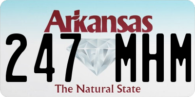 AR license plate 247MHM