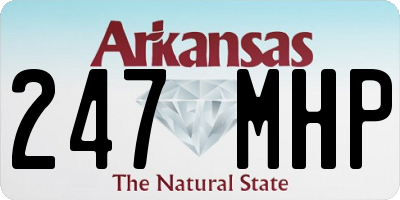 AR license plate 247MHP