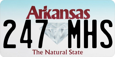 AR license plate 247MHS