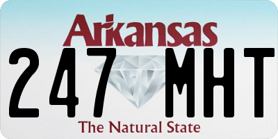 AR license plate 247MHT