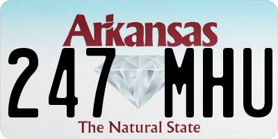 AR license plate 247MHU