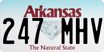 AR license plate 247MHV