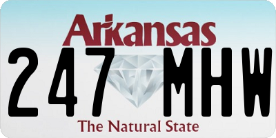 AR license plate 247MHW