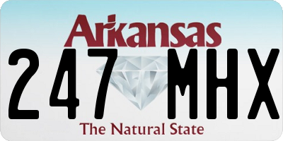 AR license plate 247MHX