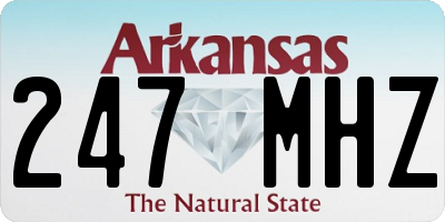 AR license plate 247MHZ