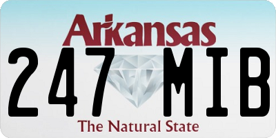 AR license plate 247MIB