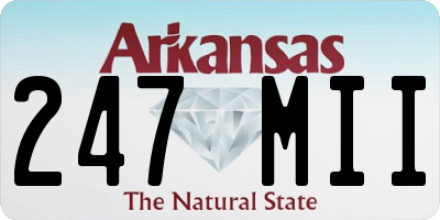 AR license plate 247MII