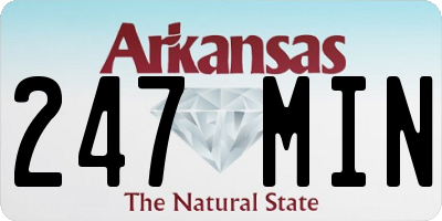AR license plate 247MIN