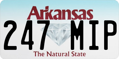 AR license plate 247MIP