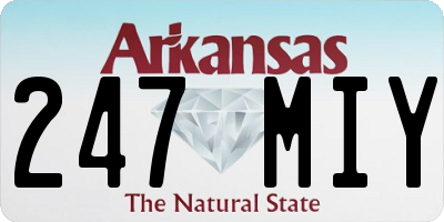 AR license plate 247MIY