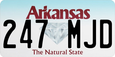AR license plate 247MJD